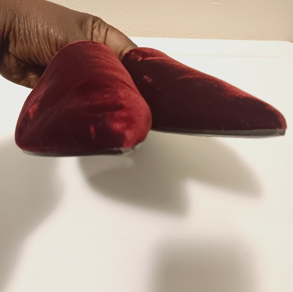 Michael Kors| Velvet Slip On Mule Burgundy Merlot Wine Sz 40/ US 9.5 - Picture 2 of 11